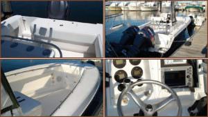 You are caught in severe weather while boating. Where should you seat your passengers?
