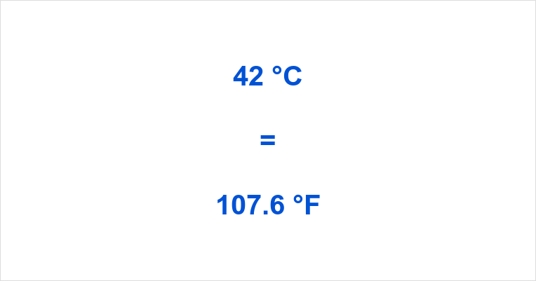 Convert 42 Celsius To Fahrenheit